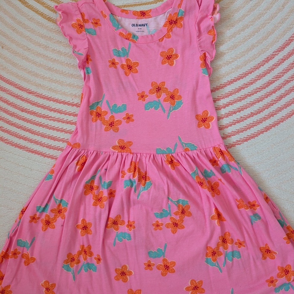 Old Navy Pink Floral Kids Dress